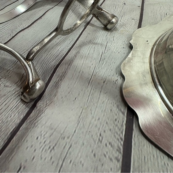 vintage Gorham Silverplate Heritage chaffing Dish with stand YH347 - Picture 10 of 11